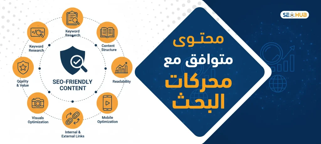 seo hub محتوى متوافق مع محركات البحث